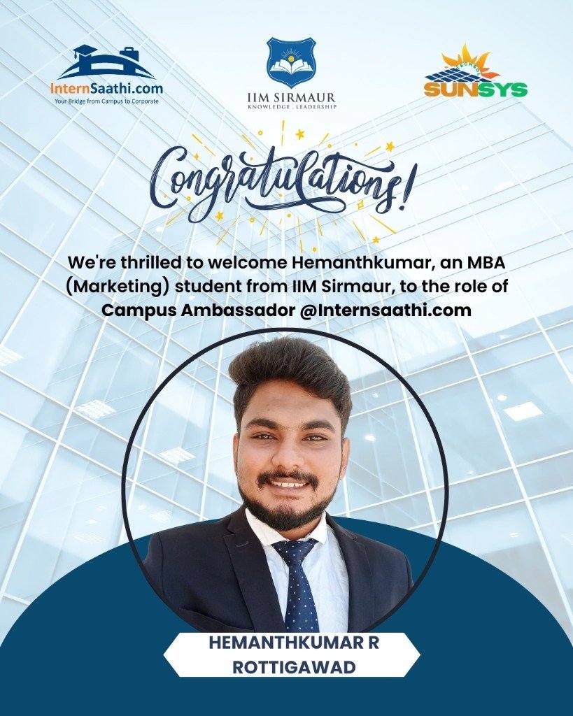 Hemanthkumar R Rottigawad - Campus Ambassador