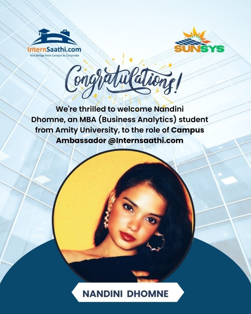 Nandini Dhomne - Campus Ambassador